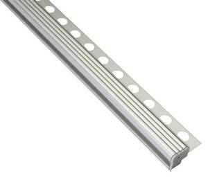 PELDAÑO INTERIOR LED 21X25 PLATA